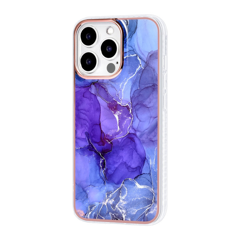iPhone 13 Pro TPU cover - Marble Purple - Tech24.dk
