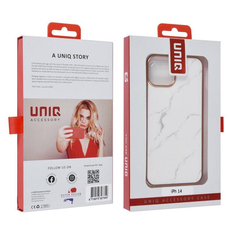 iPhone 14 Plus TPU cover - Marble UNIQ