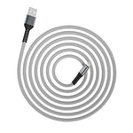 Lightning til USB opladningkabel nylon (2m) - Grå Uniq